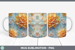GorgeousEnchanted Flowers 3D Mug Wrap design.