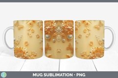 GorgeousEnchanted Flowers 3D Mug Wrap design.