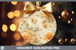 GorgeousEnchanted Flowers 3D Ornament design.