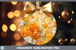 GorgeousEnchanted Flowers 3D Ornament design.
