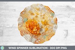 GorgeousEnchanted Flowers 3D Wind Spinner design.
