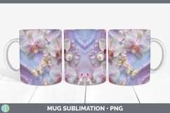GorgeousEnchanted Flowers 3D Mug Wrap design.