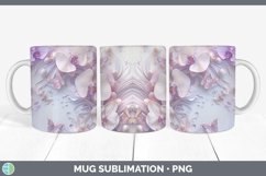GorgeousEnchanted Flowers 3D Mug Wrap design.