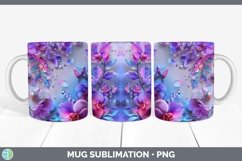 GorgeousEnchanted Flowers 3D Mug Wrap design.