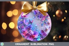 GorgeousEnchanted Flowers 3D Ornament design.
