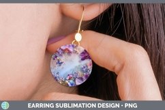 GorgeousEnchanted Flowers 3D Round Earrings design.