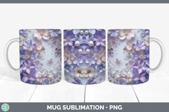 GorgeousEnchanted Flowers 3D Mug Wrap design.