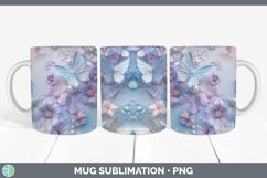 GorgeousEnchanted Flowers 3D Mug Wrap design.