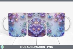 GorgeousEnchanted Flowers 3D Mug Wrap design.