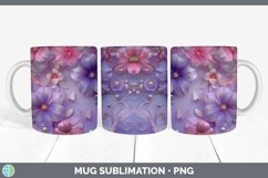 GorgeousEnchanted Flowers 3D Mug Wrap design.