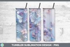 GorgeousEnchanted Flowers 3D Tumbler design.