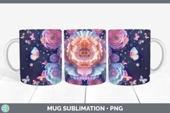 GorgeousEnchanted Flowers 3D Mug Wrap design.