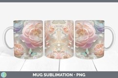GorgeousEnchanted Flowers 3D Mug Wrap design.