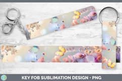 GorgeousEnchanted Flowers 3D Key Fob design.
