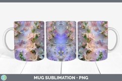 GorgeousEnchanted Flowers 3D Mug Wrap design.