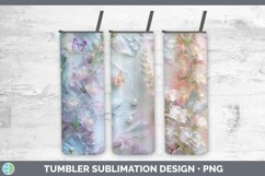 GorgeousEnchanted Flowers 3D Tumbler design.