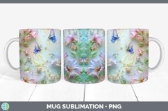 GorgeousEnchanted Flowers 3D Mug Wrap design.