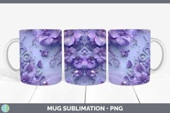 GorgeousEnchanted Flowers 3D Mug Wrap design.