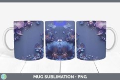 GorgeousEnchanted Flowers 3D Mug Wrap design.