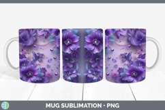 GorgeousEnchanted Flowers 3D Mug Wrap design.