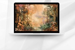 Enchanted Forest Watercolor Digital Paper Bundle Product Image 5