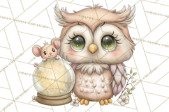 Woodland Witch Animals Clipart, Whimsical Halloween PNG Product Image 4