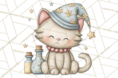 Woodland Witch Animals Clipart, Whimsical Halloween PNG Product Image 2