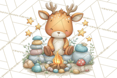 Woodland Witch Animals Clipart, Whimsical Halloween PNG Product Image 2