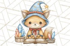 Woodland Witch Animals Clipart, Whimsical Halloween PNG Product Image 2