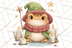 Woodland Witch Animals Clipart, Whimsical Halloween PNG Product Image 2