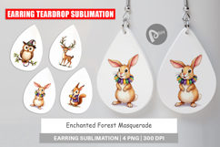 Paw-di Gras Puppy Carnival Earring Product Image 1