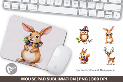 Paw-di Gras Puppy Carnival Mouse Pad Product Image 1