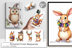 Paw-di Gras Carnival Digital Paper Product Image 1