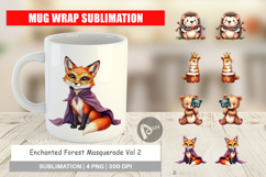 Paw-di Gras Puppy Carnival Mug Wrap Product Image 1