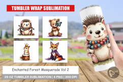 Paw-di Gras Puppy Carnival Tumbler Product Image 1