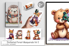 Paw-di Gras Carnival Digital Paper Product Image 1