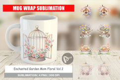Enchanted Garden Mom Floral Mug Wrap Product Image 1