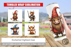 Enchanted Highland Cow Tumbler Product Image 1