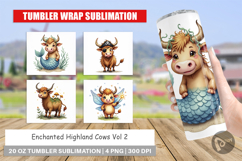 Enchanted Highland Cow Tumbler Product Image 1