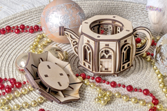 Fairy Kettle House - Laser Cut File, Fantasy Plywood Vector Product Image 11