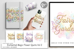 Enchanted Magic Flower Digital Paper Product Image 1