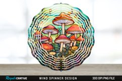 Enchanted Mushroom&#039;s Wind Spinner Sublimation Design PNG Product Image 1
