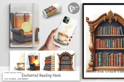 Enchanted Reading Nook Digital Paper Product Image 1
