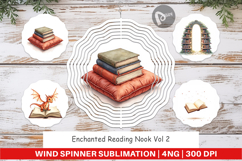 Enchanted Reading Nook Wind Spinner Product Image 1