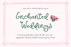 Enchanted Weddings Handwritten Script Font Wedding Font Product Image 1