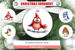 Enchanted Winter Birds Ornament Product Image 1