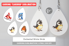 Enchanted Winter Birds Earring Product Image 1