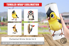 Enchanted Winter Birds Tumbler Product Image 1