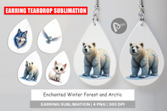 Winter Forest Arctic Friends Earring Product Image 1