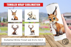 Winter Forest Arctic Friends Tumbler Product Image 1